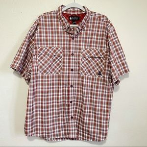 Duluth Trading Co. Plaid Button Down Shirt